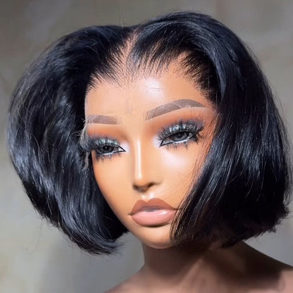 Natural Realistic Layered Pre-plucked hairline Lace Closure Wig