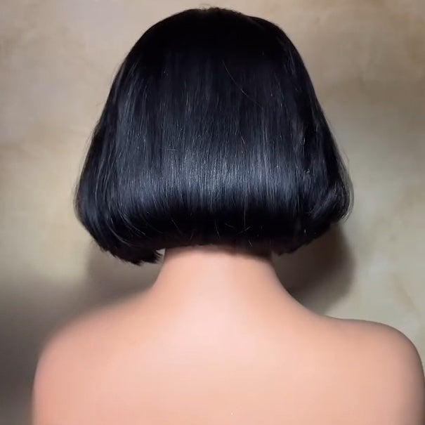 Natural Realistic Layered Pre-plucked hairline Lace Closure Wig