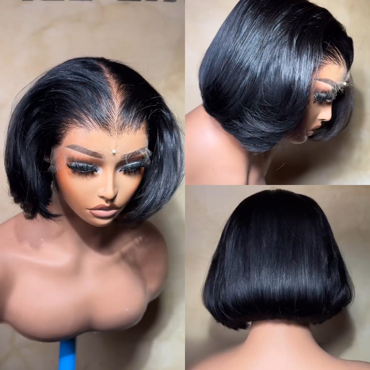 Natural Realistic Layered Pre-plucked hairline Lace Closure Wig