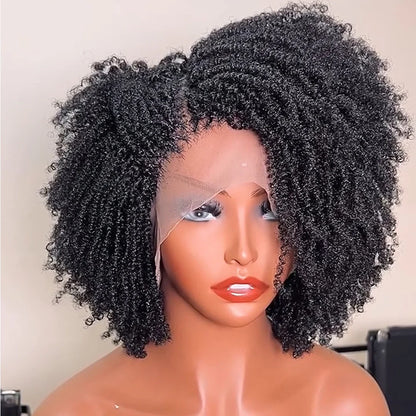 Full HD Lace Knotless Mini Twist Locs Bohemian Invisi Drawstring Wig