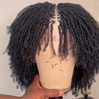 Full HD Lace Knotless Mini Twist Locs Bohemian Invisi Drawstring Wig