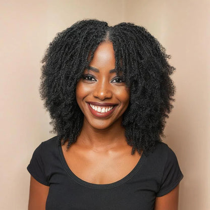 Full HD Lace Knotless Mini Twist Locs Bohemian Invisi Drawstring Wig
