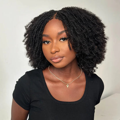 Full HD Lace Knotless Mini Twist Locs Bohemian Invisi Drawstring Wig