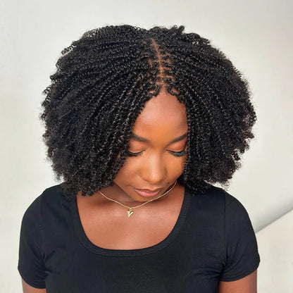 Full HD Lace Knotless Mini Twist Locs Bohemian Invisi Drawstring Wig
