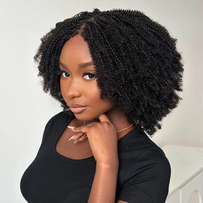 Full HD Lace Knotless Mini Twist Locs Bohemian Invisi Drawstring Wig