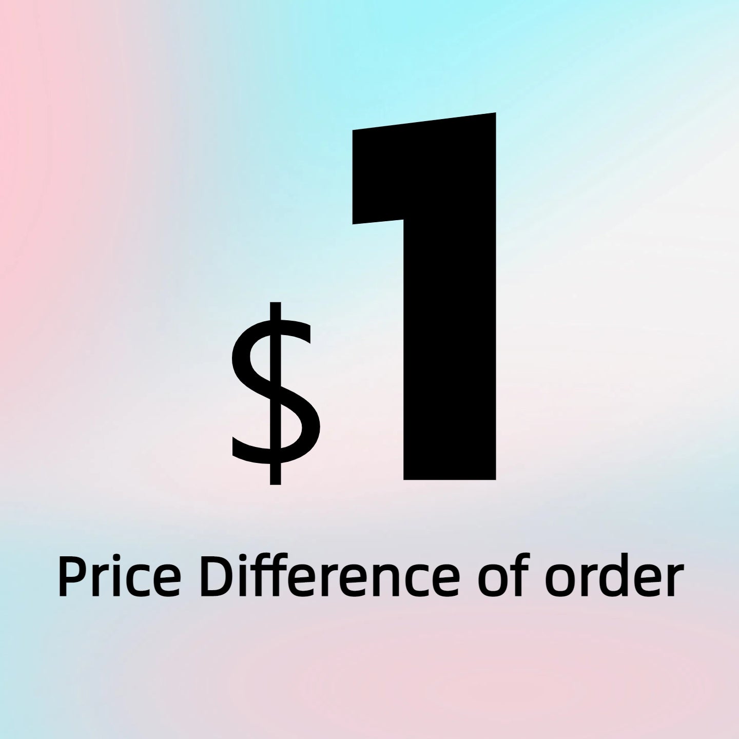 Price Difference of Order