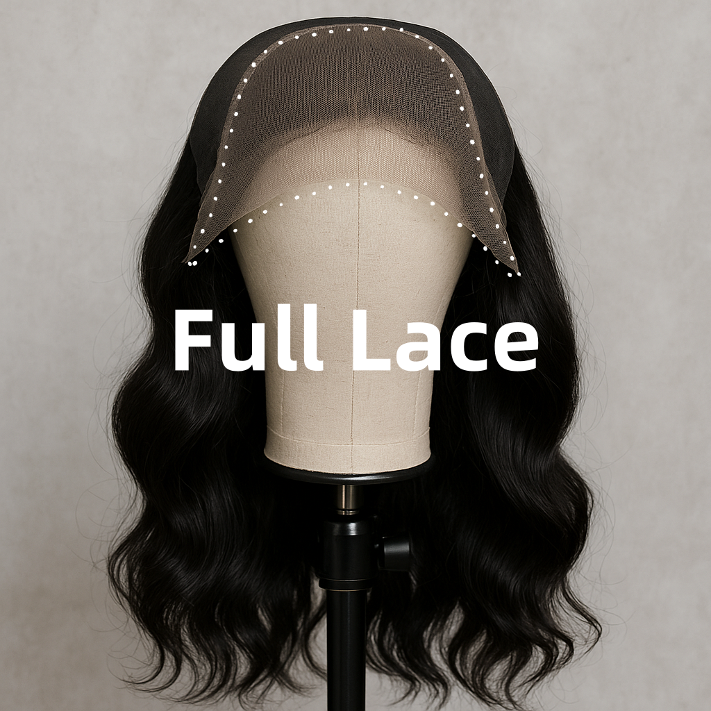 Full Lace Glueless Finger Curls Short Pixie Wig