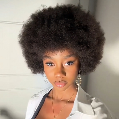 Full Volume Afro Kinky Curly 13x4 Lace Frontal Wig