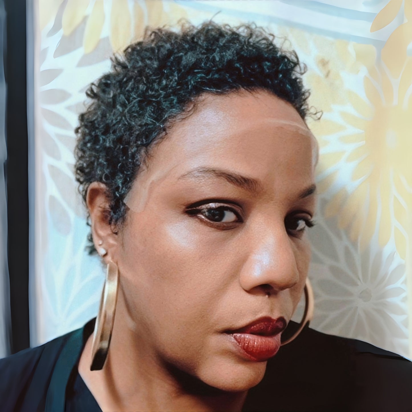 Natural Black Short Pixie Curly 13×4 Lace Frontal Wig 100% Human Hair