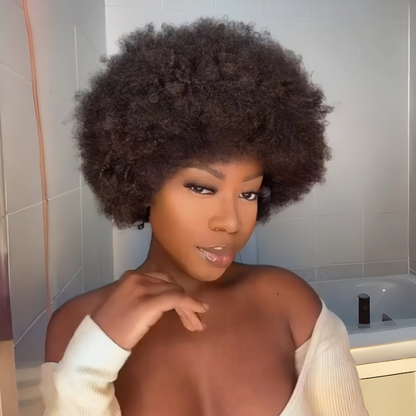 Full Volume Afro Kinky Curly 13x4 Lace Frontal Wig