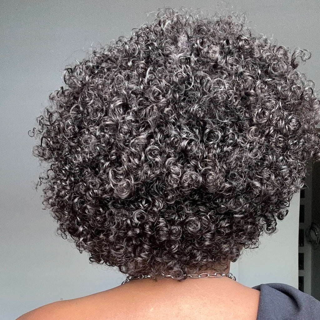 Put On & Go Voluminous Afro Kinky Curly Short Bob No Lace Wig