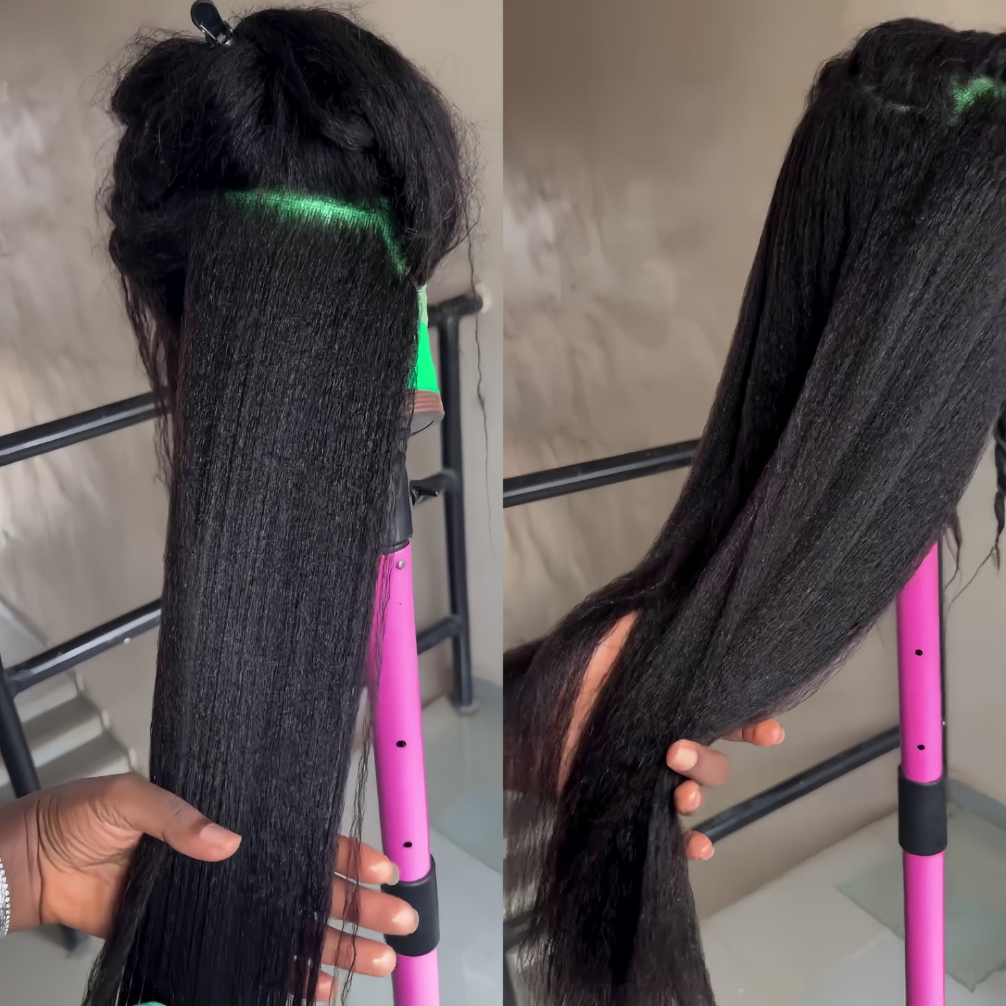 Full Lace Hyperrealism Kinky Edges Ventilated Wig