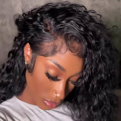 Realistic Hairline Water Wave 13x4 Lace Frontal Wig