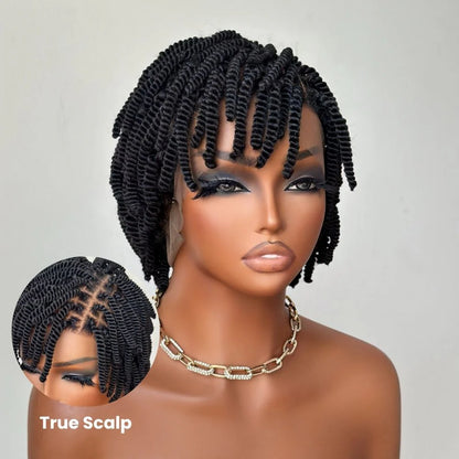 Full Lace Twist-out Afro Pixie Invisi Drawstring Wig