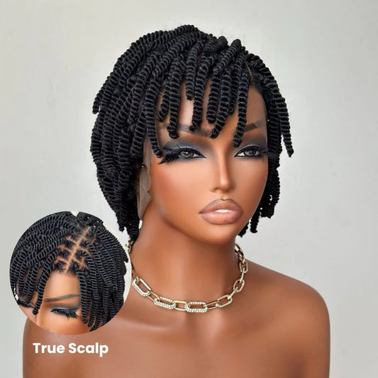 Full Lace Twist-out Afro Pixie Invisi Drawstring Wig