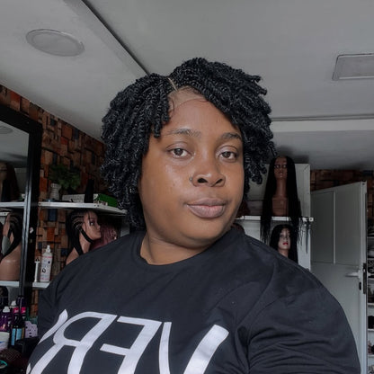 Full Lace Twist-out Afro Pixie Invisi Drawstring Wig