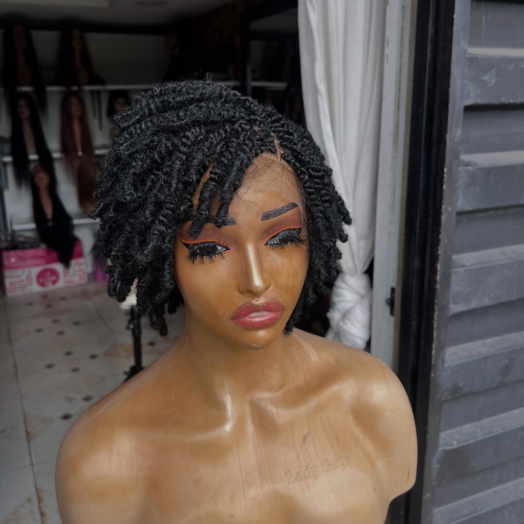 Full Lace Twist-out Afro Pixie Invisi Drawstring Wig