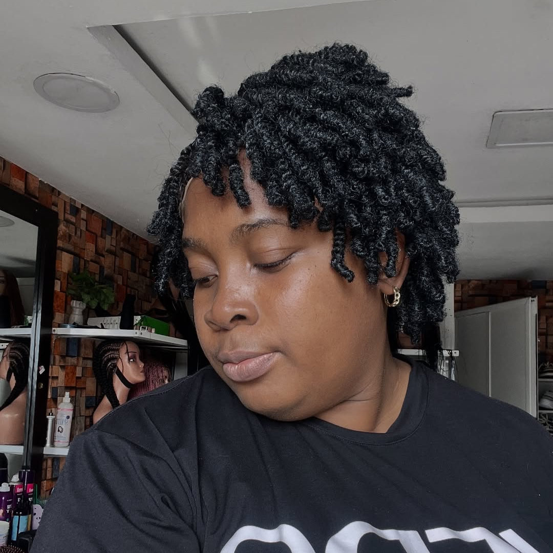 Full Lace Twist-out Afro Pixie Invisi Drawstring Wig