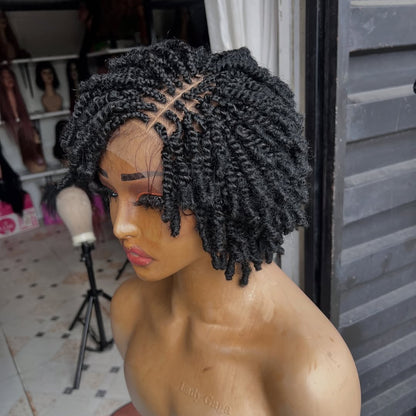 Full Lace Twist-out Afro Pixie Invisi Drawstring Wig