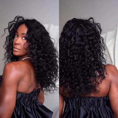 No Lace Glueless Soft Kinky Curly Wig 100% Human Hair