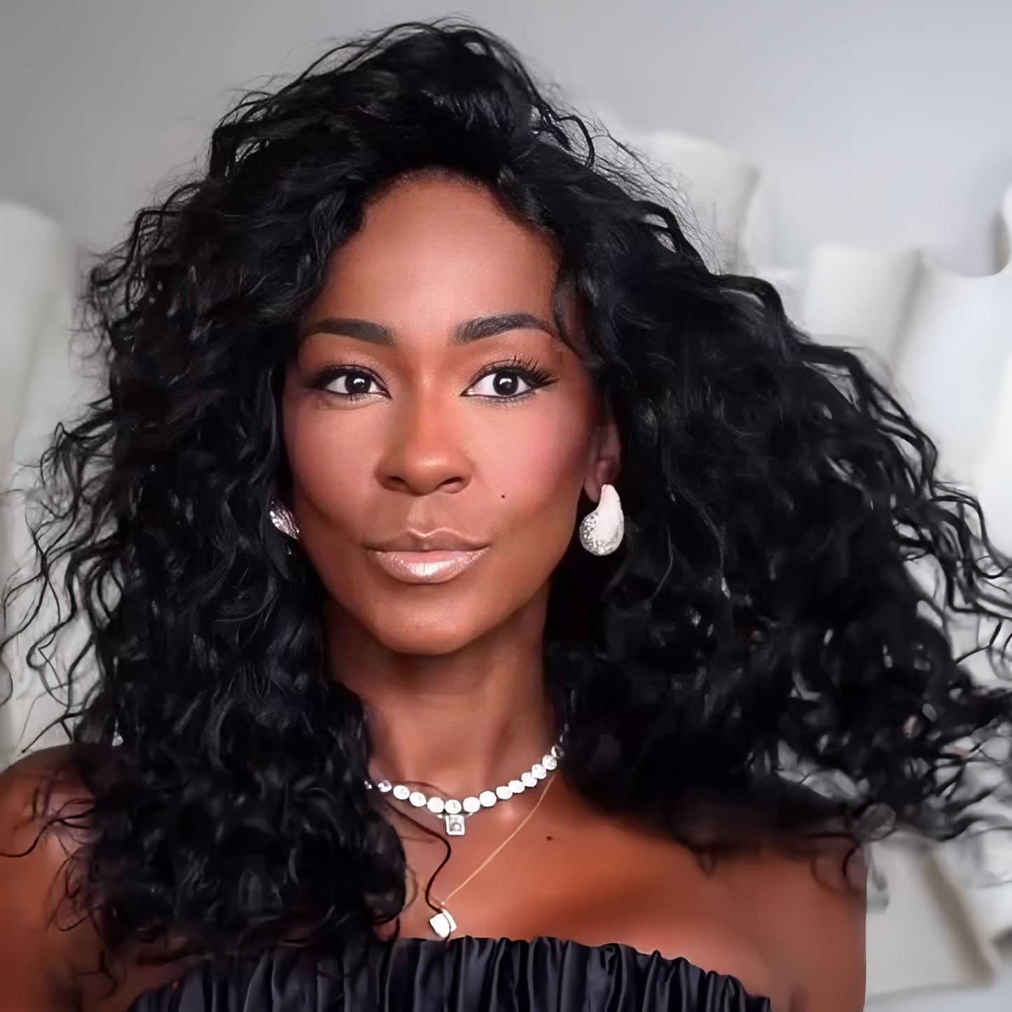 No Lace Glueless Soft Kinky Curly Wig 100% Human Hair