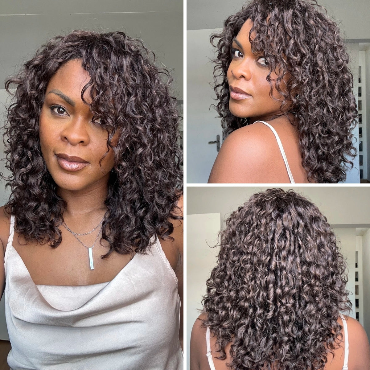 Put On & Go Glueless Voluminous Jerry Curly Bob Wig