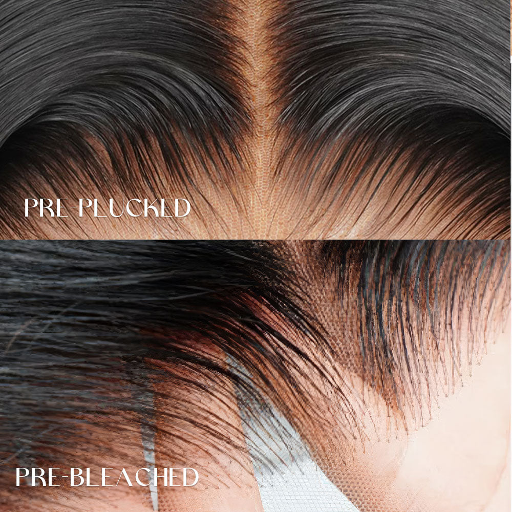 Side Part Brown Highlights Short Bob 13×4 Lace Wig